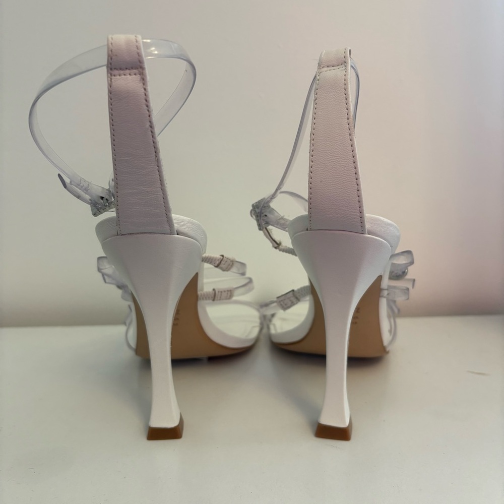 SCHUTZ | White Strappy High Heel Sandals - Picture 9 of 13
